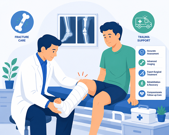 Fracture and trauma care with Dr. Om Baghele, Gondia